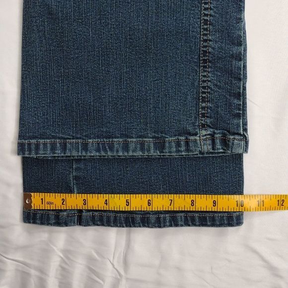 Vintage On n est pas des Anges Wide Pocket Flare Bottom High Rise Jeans - Picture 14 of 14